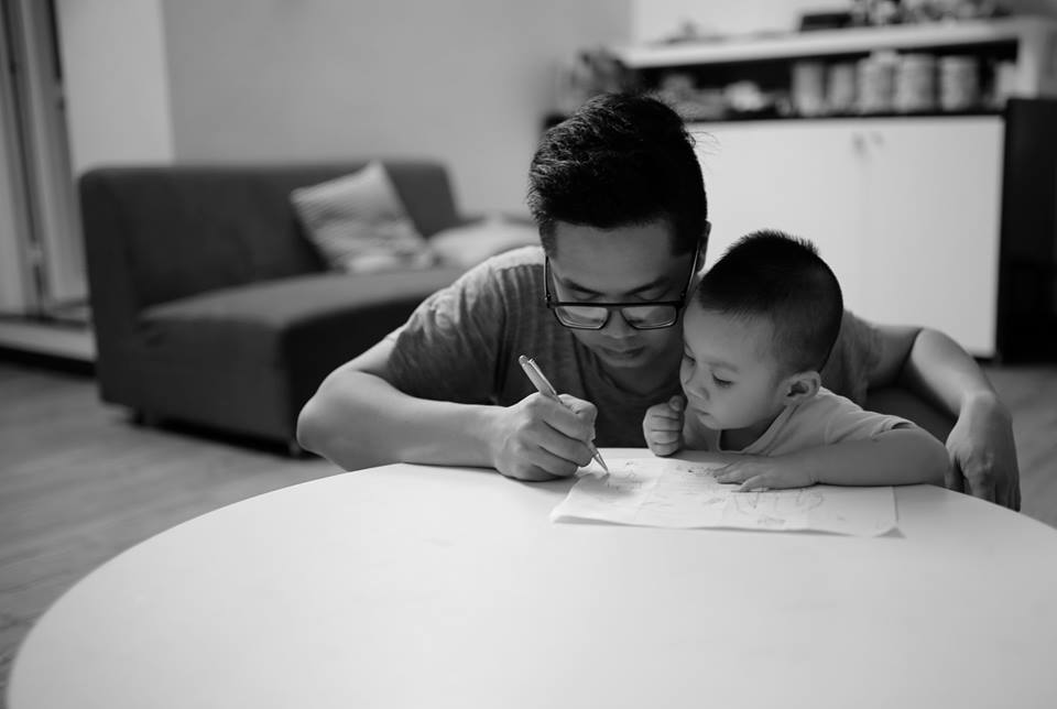 Những khoảnh khắc ngọt ngào của những ông bố Việt chăm con - Ảnh 5