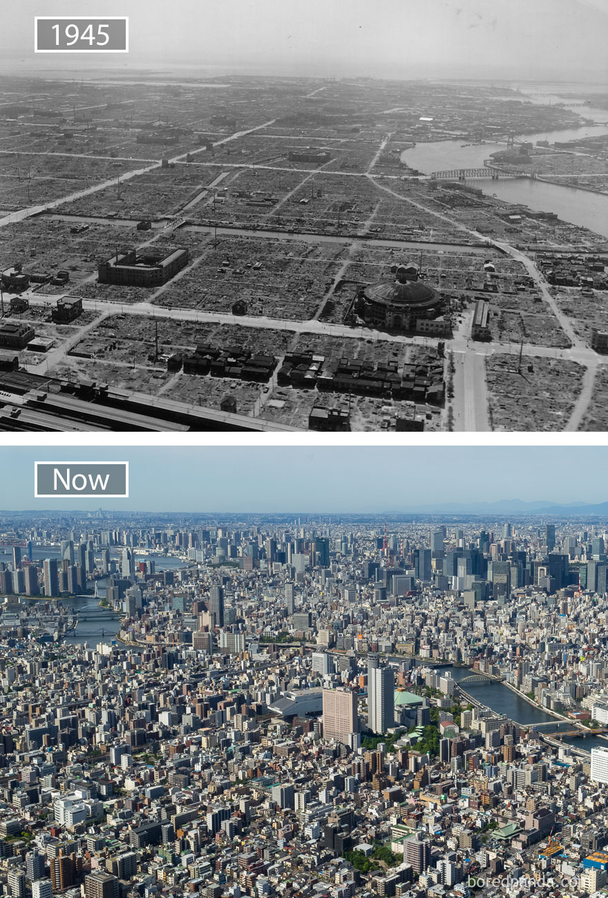 Tokyo – Nhật Bản hoang tàn sau thế chiến thứ 2 mà nay đã trở thành thủ đô đông đúc và phát triển