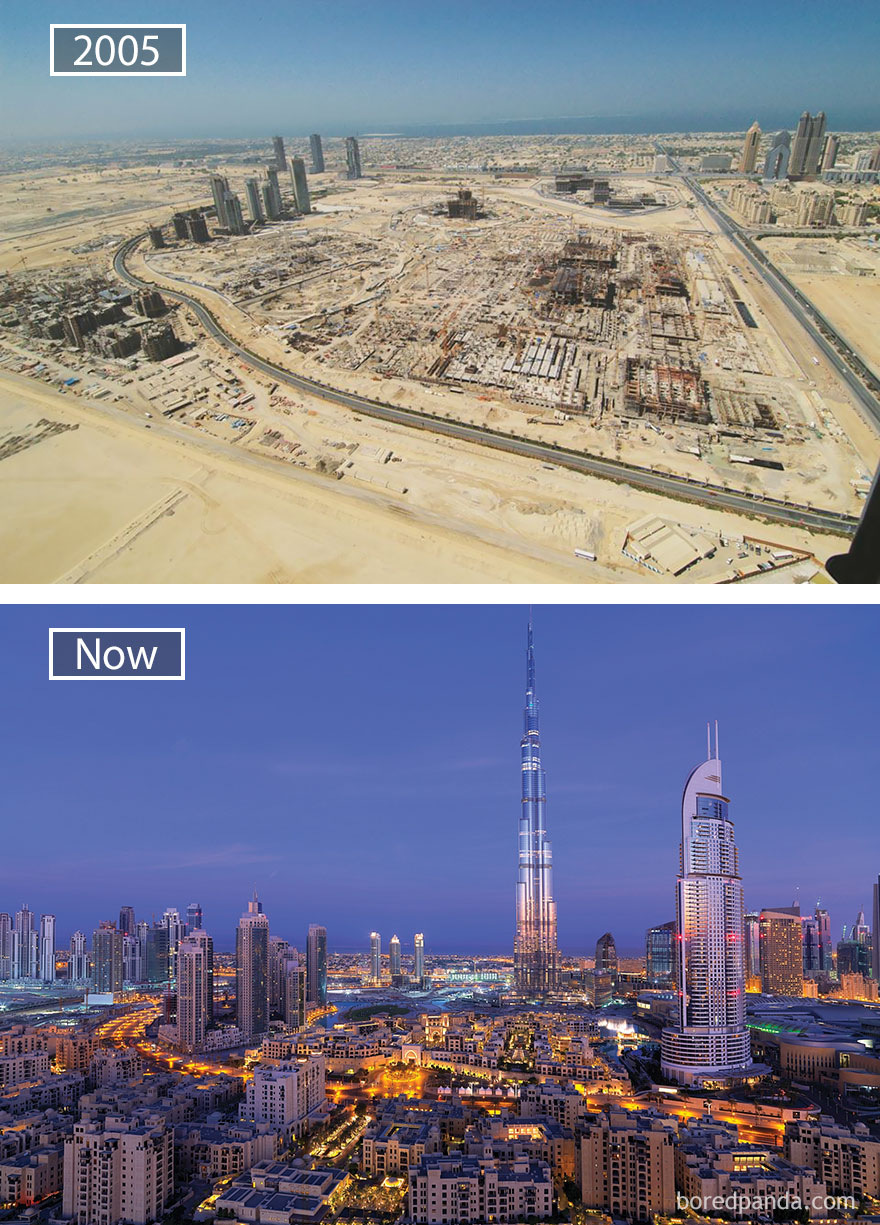 Một hình ảnh khác của Dubai xa hoa hòa giàu có của Các Tiểu Vương Quốc Ả Rập thống nhất theo thời gian
