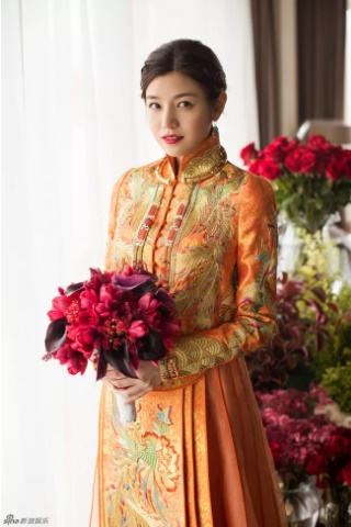 Cô dâu Trần Nghiên Hy cực xinh đẹp và trang nhã trong bộ váy áo truyền thống