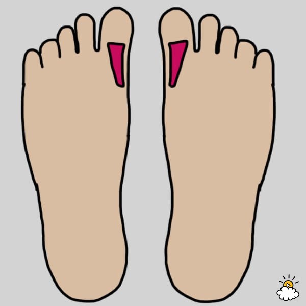 Những cơn đau cổ rất phổ biến. Mối liên kết giữa cổ và các khu vực ngay bên dưới các ngón chân có thể làm giảm đáng kể cơn đau và khó chịu này. Đơn giản chỉ cần xoa bóp khu vực này với các ngón tay.