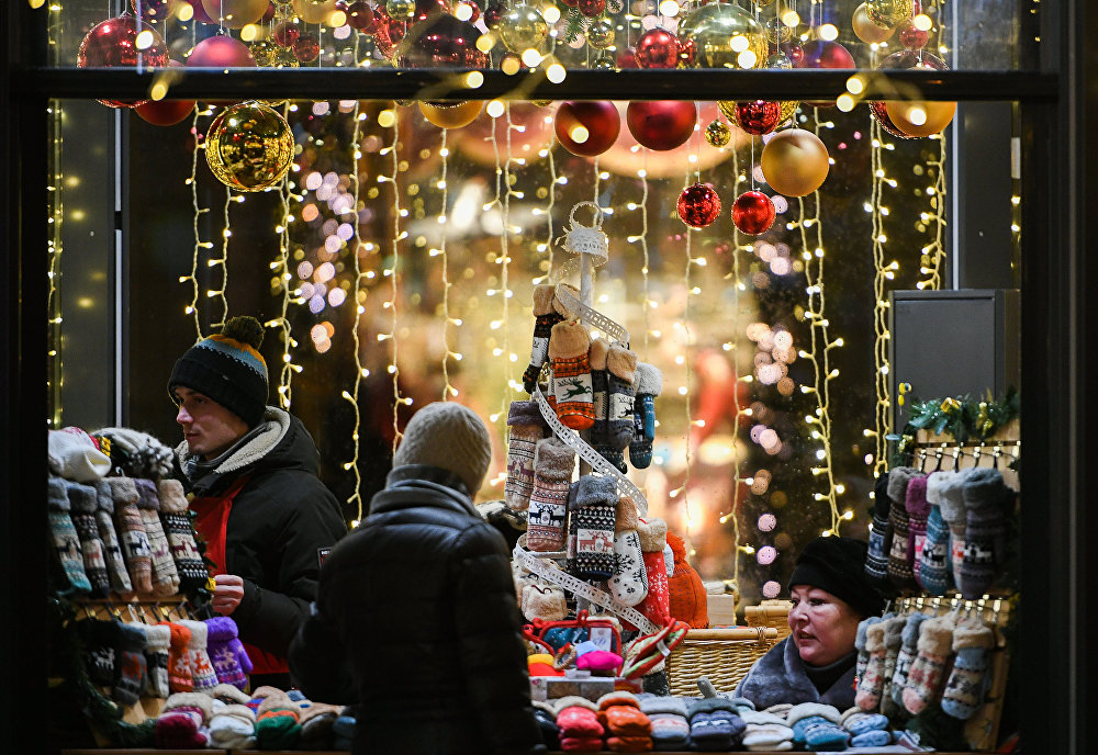 Dư âm của lễ Noel tại chợ Giáng sinh trên phố Petrovka