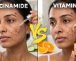 Niacinamide và vitamin C: Loại nào tốt hơn để làm mờ vết thâm, nám?