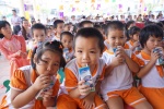 Hơn 73 nghìn trẻ mầm non được thụ hưởng chương trình Sữa học đường 2014