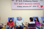 Hơn 200 người hiến máu tại Sứ quán Mỹ
