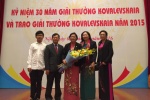 Nữ bác sỹ Việt được trao giải thưởng quốc tế Kovalevskaia