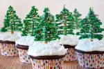 Cách làm bánh muffin hình cây thông cho ngày Giáng sinh
