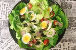 giảm cân đơn giản với  salad trứng luộc