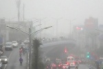 Sương mù khiến chất lượng không khí Hà Nội suy giảm