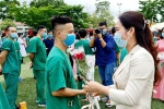 Hàng trăm “chiến sỹ” áo trắng đi vào tâm dịch Bắc Giang
