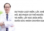 Hiểu đúng về Dự thảo Luật Hiến, lấy, ghép mô, bộ phận cơ thể người và hiến, lấy xác (sửa đổi)