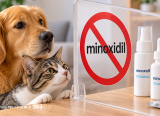 Cảnh báo nguy cơ ngộ độc ở chó, mèo khi tiếp xúc với minoxidil