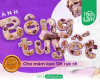 E-magazine: Lưu ngay công thức bánh bông tuyết khoai lang tím cho mâm kẹo Tết rực rỡ