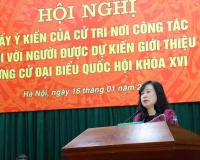 Bộ trưởng Đào Hồng Lan được giới thiệu ứng cử Đại biểu Quốc hội khóa XVI