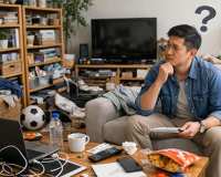 Infographic: Lý do phòng khách luôn bừa bộn và cách khắc phục