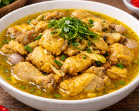 Làm mới thực đơn ngày Tết với món: Gà xáo miền Trung