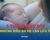 Những điều cha mẹ cần lưu ý trong 3 tháng đầu đời của trẻ