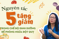 Nguyên tắc “5 tăng – 5 giảm” trong chế độ dinh dưỡng để phòng ngừa đột quỵ