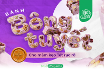 E-magazine: Lưu ngay công thức bánh bông tuyết khoai lang tím cho mâm kẹo Tết rực rỡ