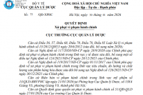 Công ty TNHH thương mại Vạn Minh bị xử phạt 150 triệu đồng