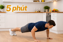 5 phút tập luyện trong bếp: Giải pháp cho người bận rộn