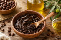 Infographic: Cách tẩy tế bào chết từ cà phê và dầu olive