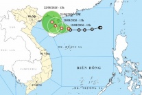 Áp thấp nhiệt đới trên Biển Đông, đất liền nhiều nơi mưa lớn