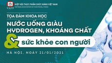 TRỰC TIẾP Tọa đàm: 'Nước uống giàu hydrogen, khoáng chất và sức khỏe con người' 
