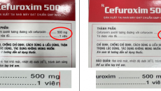 Cảnh báo truy tìm nguồn gốc thuốc kháng sinh CEFUROXIM 500 giả
