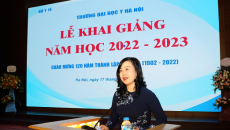 Quyền Bộ trưởng Bộ Y tế động viên tân sinh viên Đại học Y Hà Nội