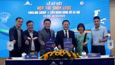 Chùm ảnh: Lễ ký kết hợp tác chiến lược giữa Liên đoàn Bóng rổ Hà Nội và Vinalink Group 
