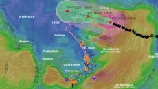 Ảnh hưởng bão số 1, Bắc Bộ và Hà Nội mưa lớn 