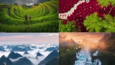 Ngắm vẻ đẹp kỳ diệu từ trên cao của Việt Nam qua bộ ảnh trên báo Anh