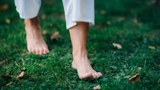Lợi ích sức khỏe từ việc đi chân trần trên cỏ