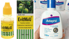 Thu hồi lô dầu bôi Evit mù U và sữa rửa mặt Adaphil Gentle Skin Cleanser