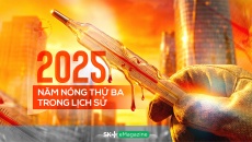 2025 - năm nóng thứ ba trong lịch sử