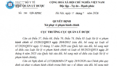 Xử phạt Công ty Cổ phần Dược phẩm Cửu Long