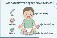 Làm sao để biết trẻ bị tay chân miệng?