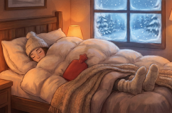 Cách giữ ấm để ngủ ngon khi trời rét đậm