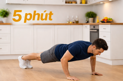 5 phút tập luyện trong bếp: Giải pháp cho người bận rộn