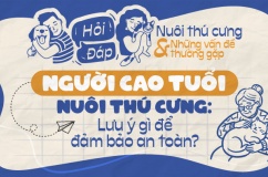 Người cao tuổi nuôi thú cưng: Lưu ý gì để đảm bảo an toàn?