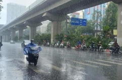 Vùng mưa mở rộng do không khí lạnh cuối mùa