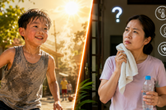 Nắng nóng, có nên tắm nhiều lần để hạ nhiệt cho trẻ?