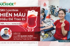 14h00 TỌA ĐÀM trực tuyến: Hiến Máu - Hiểu Để Trao Đi