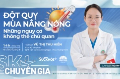 TỌA ĐÀM trực tuyến: Đột quỵ mùa nắng nóng - Những nguy cơ không thể chủ quan