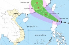 Bắc Bộ mưa lớn, Biển Đông đón bão vào đêm nay
