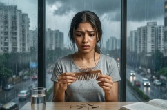 Vì sao tóc rụng nhiều hơn vào mùa mưa?
