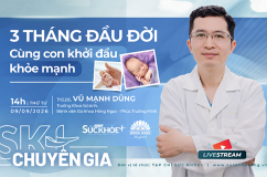 14h TỌA ĐÀM trực tuyến: '3 tháng đầu đời - Cùng con khởi đầu khỏe mạnh' 