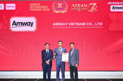 Amway Việt Nam: Top 5 Doanh nghiệp tiêu biểu ASEAN - Thương hiệu nổi tiếng ASEAN 2026