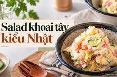 Trổ tài làm salad khoai tây kiểu Nhật béo bùi, lạ miệng